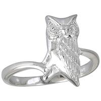 Sterling Silver Owl Ring