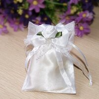 Beautiful and Elegant Satin, Lace and SilkvParty Favor Bags for Wedding/Birthday/Quinceaneras/Sweet 