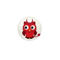 Mini Button (10 Pack) Little Spooky Owl Devil Monster