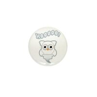 Mini Button (10 Pack) Spooky Little Ghost Owl
