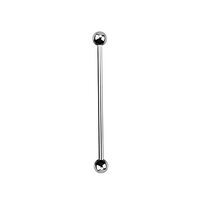 Pierced Owl 14GA G23 Titanium Industrial Barbell with 5mm Balls, Sold by Piece (35mm (1&3/8"