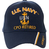 Artisan Owl Officially Licensed US Navy Retired Baseball Cap - Multiple Ranks! (Chief Petty Officer)