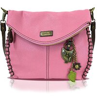 Chala Charming Crossbody Bag With Flap Top | Flap and Zipper Cross-Body Purse or Shoulder Handbag wi