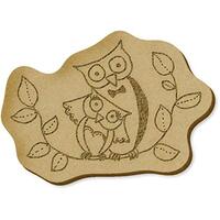 Azeeda 6 x 'Bride & Groom Owls' MDF Craft Embellishments (EB00008355)