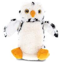 DolliBu White Owl Plush Hand Puppet for Kids - Soft Plush Stuffed Animal Hand Puppet Toy, Puppet Sho