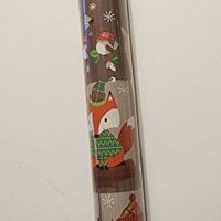 Fox Owl Deer Wildlife Holiday Wrapping Paper 90 sq ft