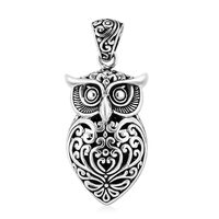 Shop LC BALI LEGACY 925 Sterling Silver Filigree Pendant Owl Mothers Day Gifts for Mom Oxidized Jewe
