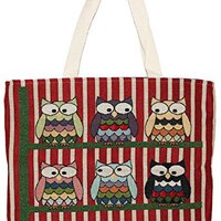 All Best Thing Owl Bohemian Hippie Bag Top Handle Shoulder Tote Handbag Big Size (O207)