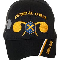 Artisan Owl Officially Licensed US Army Chemical Corps Embroidered Black Baseball Cap