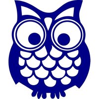 Hoot Owl Vinyl Decal Sticker | Cars Trucks Vans Walls Laptops Cups | Purple | 5.5 in | KCD894PR