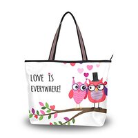 My Daily Women Tote Shoulder Bag Lovely Owls Handbag Medium