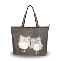 My Daily Women Tote Shoulder Bag Lovely Owls Handbag Large