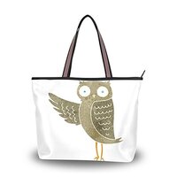 My Daily Women Tote Shoulder Bag Funny Cute Owl Handbag Medium