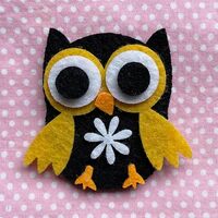 YYCRAFT 20pcs Felt Owl Applique for Baby Shower/Christmas/Birthday Party Supplies,Room Decoration,Sc