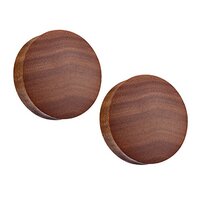 Pierced Owl Convex Organic Saba Wood Saddle Fit Plugs, Sold as a Pair (22mm (7/8"))