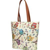 Signare Tapestry Shoulder Bag Tote Bag for Women with Owl Design (SHOU-OWL)