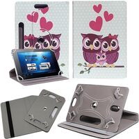 Universal Case for 7 inch Tablet - Colourful Universal Leather Stand Flip Folio Case Protective Cove