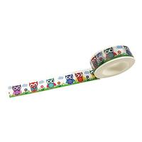Wrapables Colorful Washi Masking Tape, Cutie Owls