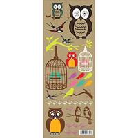 Hambly Kraft Stickers, Owls and Birds - 25 Sheets