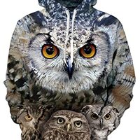 RAISEVERN Adult 90s Long Sleeve Drawstring Printed Fleece Pullover Hoodie Sweatshirt with Pockets,20