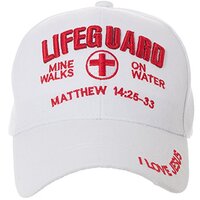 Artisan Owl Walk on Water Embroidered Hat - Matthew 14:25-33 Christian Gift with Adjustable Hook and