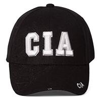 Artisan Owl CIA Law Enforcement/Security Embroidered Baseball Cap - Adjustable Hook and Loop Closure