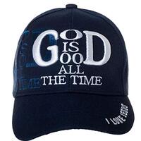 Artisan Owl God is Good All The Time with I Love Jesus on Back Baseball Cap - Religious Christian Sp