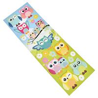 Homeford Colorful Owl 3D Fancy Paper Stickers, 16-Piece