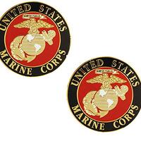 Officially Licensed United States Marine Corps USMC 1" Lapel Pin (2 Pins)