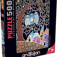 Anatolian Puzzle - Three Owls, 500 Pieces Jigsaw Puzzle, 3605