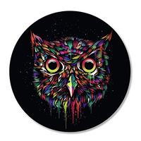 SHALYSONG Mouse pad Small Computer Mouse pad with Personalized Colorful Owl Design Office Non-Slip R
