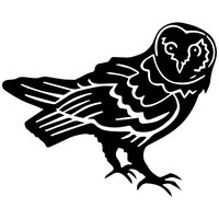 Wise Owl Decal Sticker (Black), Decal Sticker Vinyl Car Home Truck Window Laptop