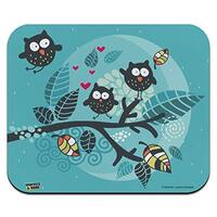 Sweet Owl Moonlight Night Low Profile Thin Mouse Pad Mousepad