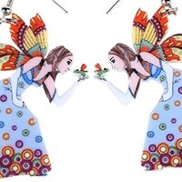 Adorable Cute Various Designs of Fairy/Princess Earrings (Butterfly Wings Fairy)