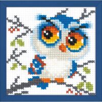 RIOLIS Cross Stitch Kit 4"X4"-Scops Owl (14 Count)