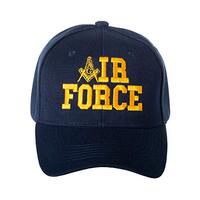 Artisan Owl US Air Force Masonic Square & Compass Embroidered Adjustable Baseball Cap (Navy Blue