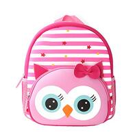Toddler Backpack, Waterproof Preschool Backpack, 3D Cute Cartoon Neoprene Animal Schoolbag for Kids,
