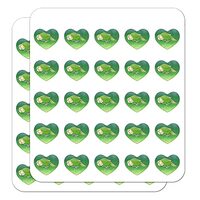 Kakapo The Flightless Owl Parrot Heart Shaped Planner Calendar Scrapbook Craft Stickers