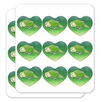 Kakapo The Flightless Owl Parrot Heart Shaped Planner Calendar Scrapbook Craft Stickers