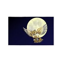 CafePress Owl 3'X5' Area Rug Decorative Area Rug, Fabric Throw Rug