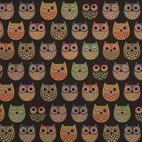 GRAPHICS & MORE Colorful Owls Cute Pattern Premium Kraft Roll Gift Wrap Wrapping Paper