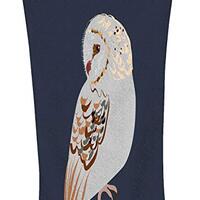 NICOKEE Owl Soft Bath Towel Gray Owl Deep Blue Contracted Animal Birds Lovely Natural Travel Beach P