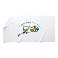 CafePress Owl Always Love You! Large Beach Towel, Soft Towel with Unique Design