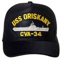 Artisan Owl United States Navy USS Oriskany CVA-34 Aircraft Carrier Ship Emblem Patch Hat &ndash; Ad