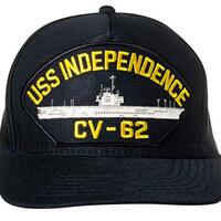 Artisan Owl United States Navy USS Independence CV-62 Aircraft Carrier Ship Emblem Patch Hat –