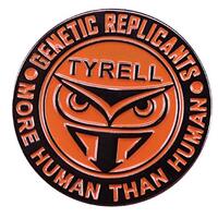 New Horizons Production Blade Runner Tyrell Owl Logo 1 Inch Tall Metal Enamel Pin