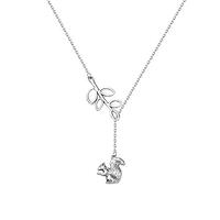 ENSIANTH Animal Y Lariat Necklace - Koala, Owl, Squirrel, Deer Antler