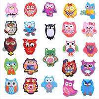 MSCFTFB 24 Pieces Owl Iron on Patches Assorted Color Applique Embroidered Badge Sew on Patch for Clo