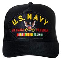 Artisan Owl United States Navy Vietnam Veteran Emblem Patch Hat – Adjustable Baseball Cap (Nav