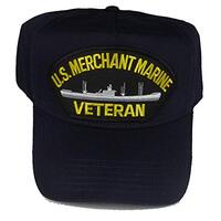 Artisan Owl United States Merchant Marine Emblem Patch Hat &ndash; Adjustable Baseball Cap (Navy Blu